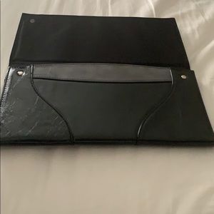 Miche black and grey patent leather shell